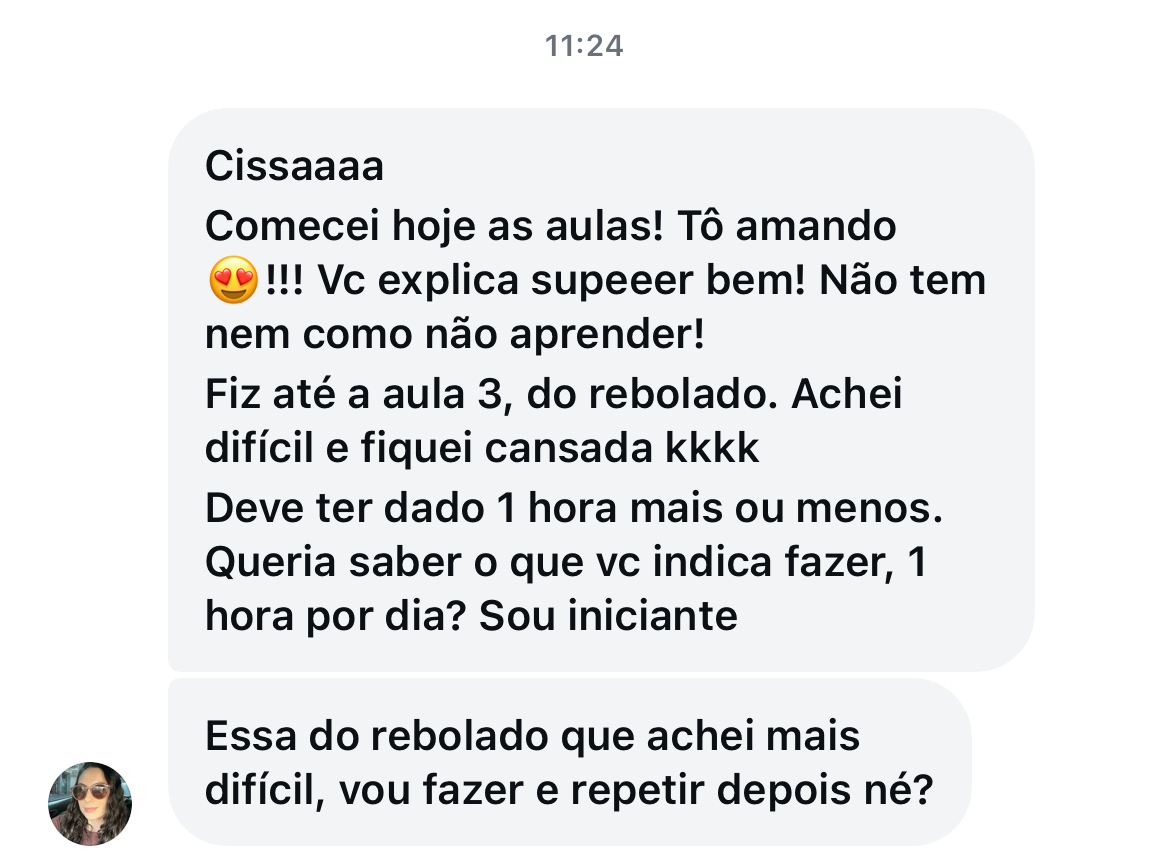 Depoimento de aluna 5