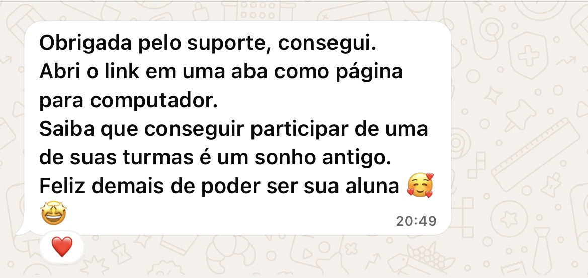 Depoimento de aluna 2